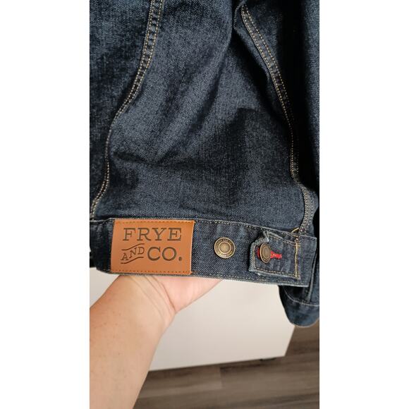 NWT Frye& Co festival jean jacket Aztec Western geo print button size 4XL - Picture 11 of 12